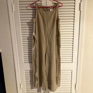 Uniqlo Women's Linen Blend Jumpsuit M